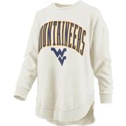  West Virginia Pressbox Nelson Melange Poncho Crew