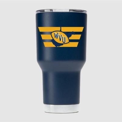 West Virginia Gametime Sidekicks Vault 30 Oz Tumbler