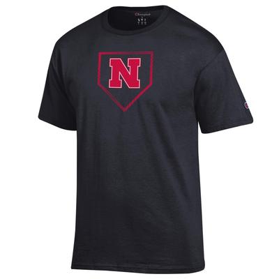 Nebraska Champion Baseball Plate Logo Tee