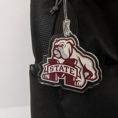 Mississippi State Bulldog Acrylic Bag Tag