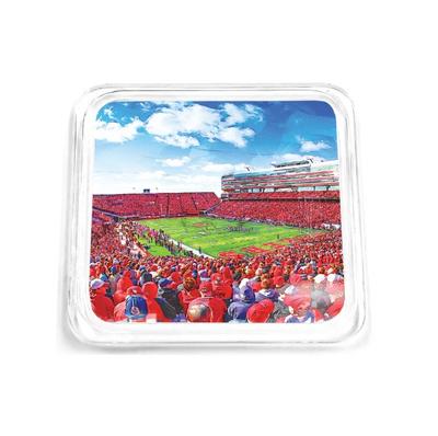 Nebraska Husker Nation Acrylic Coaster