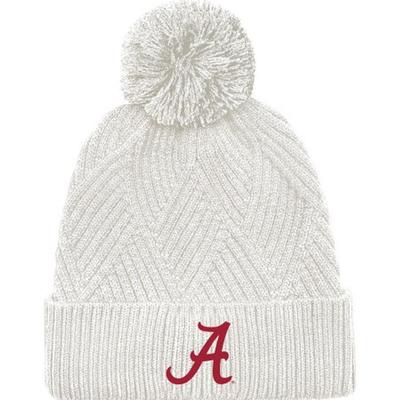 Alabama Bridger Textured Cuff Knit Pom Beanie