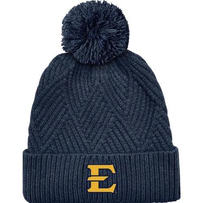 ETSU Bridger Textured Cuff Knit Pom Beanie