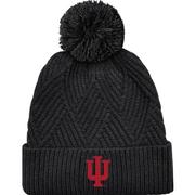  Indiana Bridger Textured Cuff Knit Pom Beanie