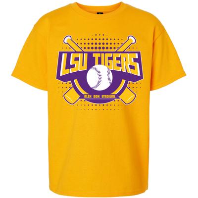 LSU YOUTH Baseball Dotscape Tee