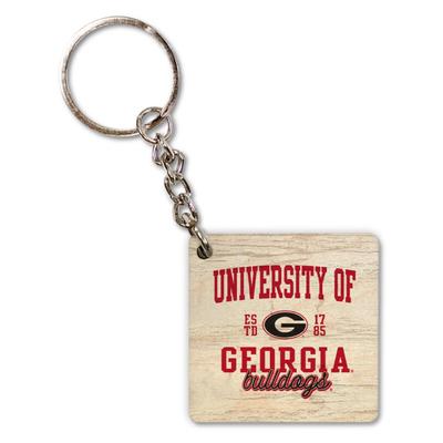 Georgia Scholar Script Keychain