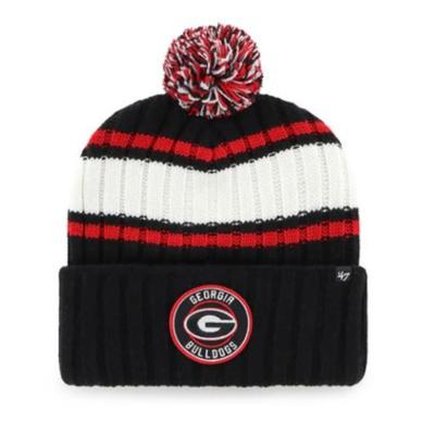 Georgia 47 Brand Plateau Cut Knit Pom Beanie