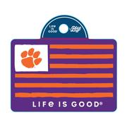  Clemson Life Is Good Flag Decal