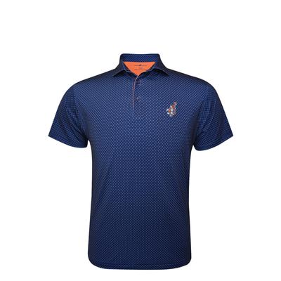 Auburn Horn Legend Dunking Aubie Retro Stardust Polo