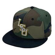  Lsu New Era 5950 Stacked Lsu Fitted Cap