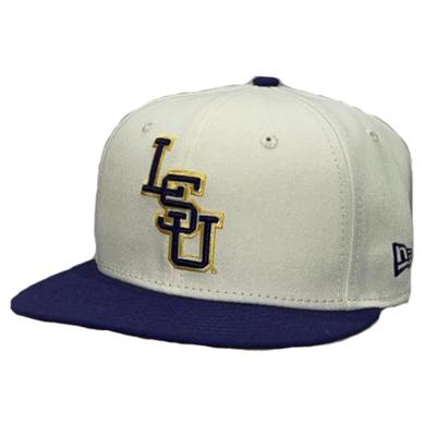 LSU New Era 5950 Stacked LSU Fitted Cap