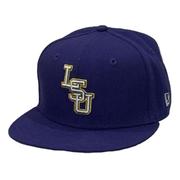  Lsu New Era Youth 950 Stacked Lsu Snapback Cap