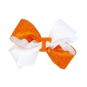  Tennessee Wee Ones Medium Two- Tone Glitz Grosgrain Hair Bow