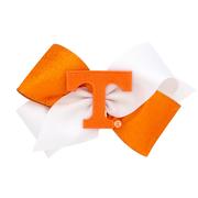  Tennessee Wee Ones King Two- Tone Glitz Grosgrain Hair Bow