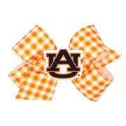  Auburn Wee Ones Medium Gingham Grosgrain Hair Bow