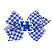  Kentucky Wee Ones Medium Gingham Grosgrain Hair Bow