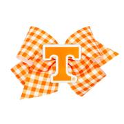  Tennessee Wee Ones King Gingham Grosgrain Hair Bow