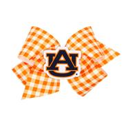  Auburn Wee Ones King Gingham Grosgrain Hair Bow