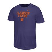  Clemson Nike Youth Dri- Fit Legend Team Stack Tee