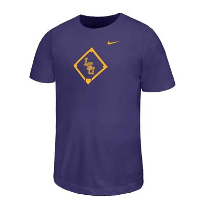 LSU Nike YOUTH Dri-Fit Legend Baseball Diamond Tee