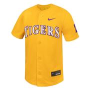  Lsu Nike Youth Full Button Baseball Jersey