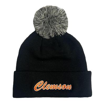 Clemson The Game Roll Up Pom Beanie