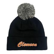  Clemson The Game Roll Up Pom Beanie