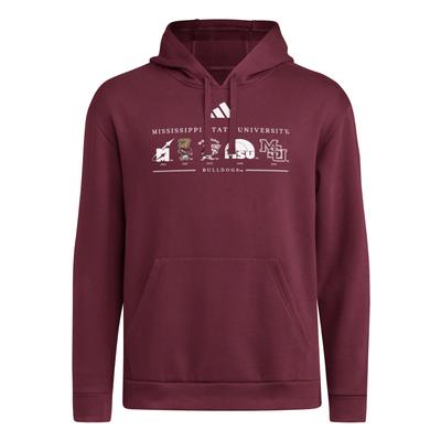 Mississippi State Adidas School Heritage Hoodie