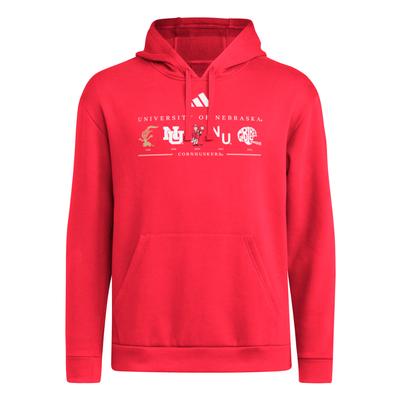 Nebraska Adidas School Heritage Hoodie