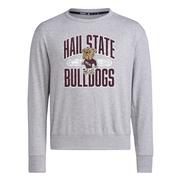  Mississippi State Adidas Heritage Distressed Patch Crew