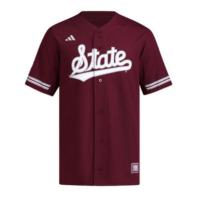 Mississippi State Adidas Replica Retro Baseball Jersey