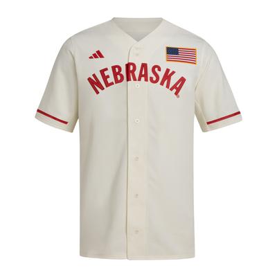 Nebraska Adidas Replica Baseball Jersey