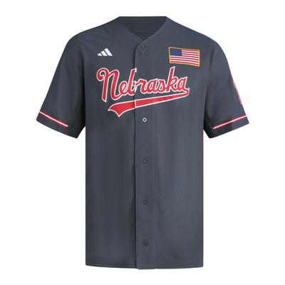 Nebraska Adidas Replica Baseball Jersey