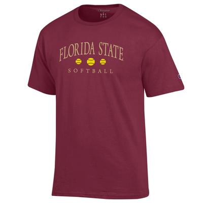 Florida State Champion Women's Arch Softball Tee