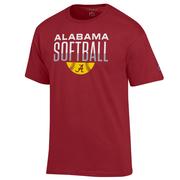  Alabama Champion Women's Split Color Softball Tee