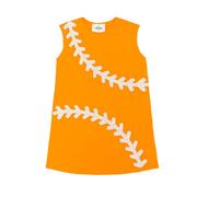  Orange Kids Glitter Baseball Dress