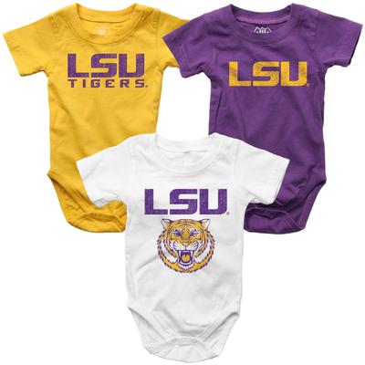 LSU Wes and Willy Infant 3 Pack Hopper Set