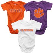  Clemson Wes And Willy Infant 3 Pack Hopper Set