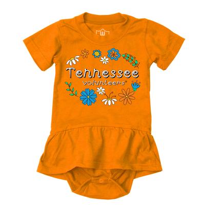 Tennessee Wes and Willy Infant Flower Jersey Hopper Onesie