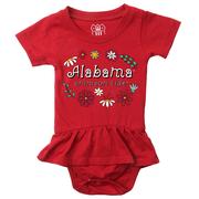  Alabama Wes And Willy Infant Flower Jersey Hopper Onesie