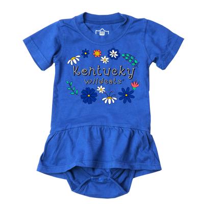 Kentucky Wes and Willy Infant Flower Jersey Hopper Onesie