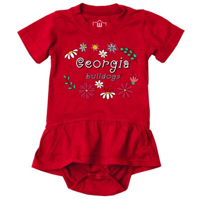 Georgia Wes and Willy Infant Flower Jersey Hopper Onesie