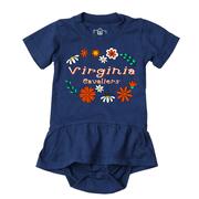  Virginia Wes And Willy Infant Flower Jersey Hopper Onesie