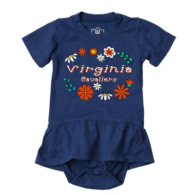 Virginia Wes and Willy Infant Flower Jersey Hopper Onesie