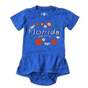  Florida Wes And Willy Infant Flower Jersey Hopper Onesie