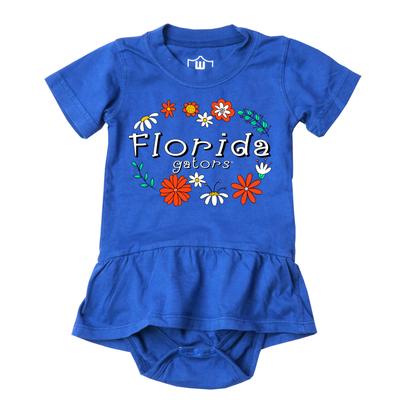 Florida Wes and Willy Infant Flower Jersey Hopper Onesie