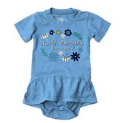  Unc Wes And Willy Infant Flower Jersey Hopper Onesie