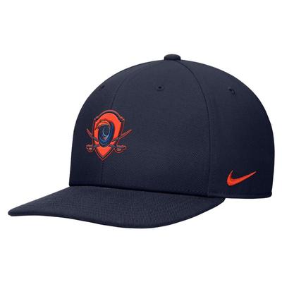 Virginia Nike YOUTH Pro Flat Bill Snapback Cap NAVY