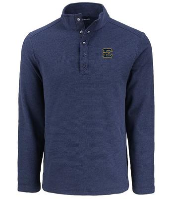 ETSU Cutter & Buck Hunts Point Textured Fleece Snap Pullover