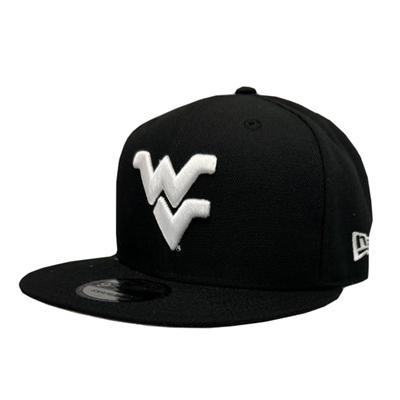 West Virginia New Era 950 Blackout Flying WV Flat Brim Hat